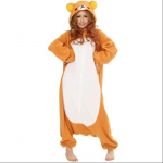 Karukost&uuml;&uuml;m Rilakkuma Naiste Kigurumi Loomne Cosplay Kost&uuml;&uuml;m Halloweeni J&otilde;uluriietuseks Kuma T&auml;ispikk Pidžaama &Ouml;&ouml;riided Multifilm Jumpsuit S