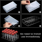 Kooki pulgakommihoidja vitriin, 15 auguga l&auml;bipaistev akr&uuml;&uuml;list hoidja kommihoidja onesize