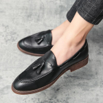 Moodsad narmastega loafer kingad Meestele libistatavad s&otilde;idukingad Meeste mugavad nahast kingad Meestele V&auml;litingimuste mood Meeste vabaajajalatsid fg6 38 must