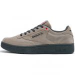 Reebok Club C 85 W+ Retro Vabaaja Mugav Mitmek&uuml;lgne Paks Tald Kulumiskindel K&otilde;rgust Lisav Madala S&auml;&auml;rega Rula Kingad Unisex toss 24FRC901U0GK1 40