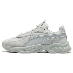 Puma Rs-Connect Kangas Kahekihiline Veisenahk PU Mugavad Keskmise S&auml;&auml;rega Elustiili Vabaajajalatsid Unisex Vabaajajalatsid Helehall 375151-06 36