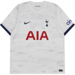Nike Dri-FIT Logotr&uuml;kiga &Uuml;mmarguse Kaelusega L&uuml;hikeste Varrukatega Jalgpallis&auml;rk 2023-24 Hooaeg Tottenham Hotspur Koduv&auml;ljak Meeste S&auml;rgid Valge DX2702-101 S
