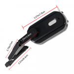 Mootorrattakiiver Tuuleklaasipuhasti USB-laetav Kiivri visiir Elektriline puhasti Vihmaseks Veekindel Visiir Kiiver Ohutus Puhasti must