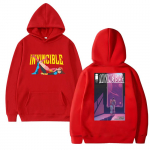 Uus Invincible Superhero Kahepoolne harajuku tr&uuml;kitud Huppar 2025 Mehed naised Multikas koomiksid Pusas Unisex Fliisist pullover S