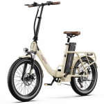Kokkupandav elektrijalgratas ONESPORT OT16 20 250W mootor Maksimaalne kiirus 25 km/h 48V 17AH Maksimaalne s&otilde;iduulatus 120 km 48V 17AH valge