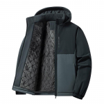 Talvine puuvillane paksendatud soe kapuutsiga puuvillajakk meestele, keskealistele, moekas, vabaaja, &uuml;hendatud udusulega puuvillajakk 6XL