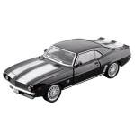 Valatud 1/32 m&otilde;&otilde;tkavas Chevrolet Camaros SS legeeritud sportauto mudel helide ja tulede, tagasit&otilde;mmatava mehhanismiga metallist m&auml;nguauto Kink Lastele Poistele Miniatuurne must