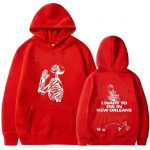 2025 Uus gooti stiilis Kahepoolselt tr&uuml;kitud streetwear Mehed naised VI Ghostface graafilise kapuutsiga Unisex fliisist pikak&auml;elised dressipluusid XL