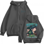 Anime The Apothecary Diaries Maomao T&otilde;mblukuga Huppar Meestele Naistele Vabaaja &Uuml;le suuruse T&otilde;mblukuga Dressipluus Meeste Mood Vintage T&otilde;mblukuga Jakk 3XL tumehall v&auml;rv