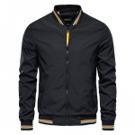 Jakk Fashion Meeste s&uuml;gistalv vabaaja mantel Fashion Trend Meeste top &otilde;huke jakk M must