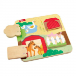 Puidust taluloomade tahvel Fisher-Price