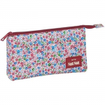 Porte-crayons - Safta - Fleurs Coimbra Bordeaux - Multicolore - 22 x 12 x 3 cm puhas