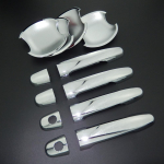 Toyota RAV4 2001-2012 kroomitud uksek&auml;epideme trimmi ja uksekaussi kaane jaoks, auto stiil 2004 2005 2006 2007 2008 2009 2010 Door Bowl Cover