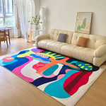 Ins V&auml;rviline Dopamiini K&otilde;rge Tundlikkusega Kristalli Sametine Vaip Kodu Elutuba Diivan Mustust H&uuml;lgav Libisemisvastane Vaip Kodu Kaunistus 80x120cm 32x47inch