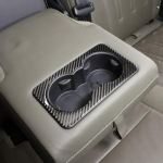 Carbon fiber Center Cup Holder Panel Sticker For Land Rover Defender -24