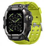 rihm+ metallkorpus Apple Watch Ultra 3 2 rihmadele 49mm 46mm 45mm 44mm Taktikaline k&auml;ev&otilde;ru kate correa iwatch 11 10 9 8 7 6 5 SE 3 46MM (Series 11 10) roheline