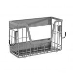 Magnetriiul Riiul K&uuml;lmiku Korraldaja Magnetiline Puuviljakorv Kartuli Sibulahoidlad Multifunktsionaalne K&ouml;&ouml;gi Korraldaja K&uuml;lmkapi Sahvri Hoiustamiseks 1pc hall