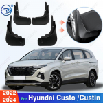 4Pcs Durable ABS Mud Flaps For Hyundai Custo /Custin  2024 Car Mud Flaps Fender Guards Easy tall Auto Accessories 2022-2024