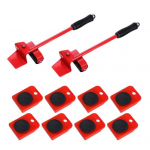 1 komplekt 8 rattaga m&ouml;&ouml;bli teisaldaja raskeveokite m&ouml;&ouml;blit&otilde;stuk, tugev kandev&otilde;imega seade, rullm&ouml;&ouml;bel, liikuv nukk-liugur T&ouml;&ouml;riistad punane