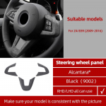 Valmistatud Alcantara materjalist BMW Z4 E89 2009-2016 jaoks Keskkonsooli Armatuurlauda K&auml;etoe Kasti Katte &Uuml;mbris Sisekujundus Auto Siseosade Tuuningtarvikud Steering Wheel Panel