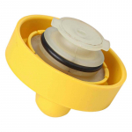 For Dacia Oil Filler Cap Automobile Maintenance Yellow Made Of ABS Material Non-deformation Quick tallation