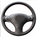 For Suzuki Grand Vitara 2007-2013 Hand-stitched non-slip Black Leather Car Steering Wheel Cover style 2
