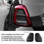 1 paar ABS auto tagumise tagatule kate Abarth 595 695 595C 695C Fiat 500 500C 2016 2017 2018   2024 jaoks must