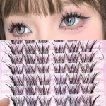 denivyse - Fox Eye Multipack False Eyelashes Cluster Black - One Size