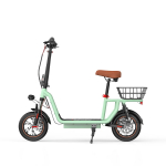 iScooter i12 Electric Scooter 12'' Pneumatic Road Tire 25KM/H 500W 36V/7.5Ah Battery 30KM Range with Basket 500W&mdash;&mdash;i12 roheline