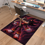 1 tk Sonic the Hedgehog Shadow Anime Multikakujundusega Kontorivaip Libisemiskindel Vaip Festivalikink Kodu Dekooriks, Elutuppa, Magamistuppa, M&auml;ngutuppa 160cm by 200cm brown