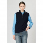 Bcbg Half Zip Knit Vest B4w9k581 Charcoal grey (98)/66