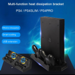 PS4 PS4 Pro PS4 Slim Kahe kontrolleri laadimisjaam jahutusventilaatoriga Sony 4 Dualshock 4 Pro m&auml;ngukonsooli jaoks black #1