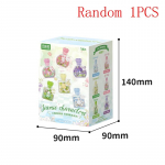 Sanrio parf&uuml;&uuml;mipudeli pimedad kastid ehitusklotsid Hellokitty Kuromi Pochacco mudelklotsid valguskaunistusega lastele DIY m&auml;nguasjad kingitused