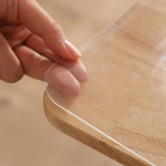 Yiwbj L&auml;bipaistev laudlina, 80x140cm, 1,5mm paksune PVC, Lauamatt, Ristk&uuml;likukujuline laua matt, L&otilde;hnatu vin&uuml;&uuml;l ristk&uuml;likukujuline lauakate, Veekindel, Plekikindel