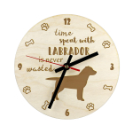 Labrador Retriever - clock with dog, wooden clock with engraving, personalised clock by Art-Dog