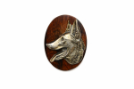 Malinois Belgian Shepherd Dog - Dog show brooch, starter number clip, dog pin by Art-Dog