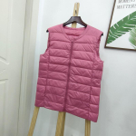 Naiste suure suurusega kerge udusulgedest vest - S&uuml;gis/talvine mood varrukateta camisole trend XL &scaron;ampanjav&auml;rvi