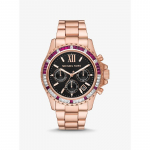 Michael Kors Suur Everest Pav&eacute; Roosa Kuldse Tooniga K&auml;ekell MK6972 roosa kuldne v&auml;rv