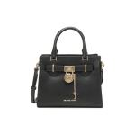 Michael Kors Nouveau Hamilton Kirjalogo Lukk V&otilde;ti Aksessuaar Nahast &Otilde;lakott Risti-keha Totes Kott Naiste k&auml;ekotid Must 35T1GHMS1L-BLACK Basic Set (Bag+Dust Bag)