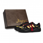 Adidas LITE SHUFFLE Skateboard Shoes Unisex Low top Black/Red/Gold KI1858(Team80-S-BOX) 36