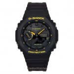 Renoveeritud Casio G-Shock Caution Yellow Mobiilne &Uuml;hendus Analoog-Digitaalne Vaikrihm Must Tihvt P&auml;ikeseenergia GA-B2100CY-1A 200M Meeste Kell must
