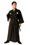 Maatsu Samurai S&otilde;dalase Cosplay Kimono Kost&uuml;&uuml;m Must Jaapani Pidulik Riietus Hakama &Uuml;ritus must
