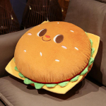 Multikas Palus Hamburgeri M&auml;nguasi Naeratus N&auml;gu T&auml;idisega Naljakas Toidu Padi Tooli Istme Diivani Kaunistus Laste T&uuml;drukute Kingitus 40cm-50cm