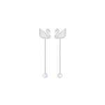 Swarovski Luige P&auml;rliga Roodiumiga Kaetud K&otilde;rvar&otilde;ngad Naiste k&otilde;rvar&otilde;ngad H&otilde;bedane 5429270 Box (Random Color)