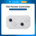 AceGamer Tasku m&auml;ngukontroller Kaasaskantav Halli joysticksidega 1000Hz Bluetooth m&auml;ngupult Switch/Switch2/Android/iOS/PC/Steamdeckile valge