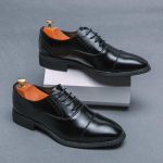 Meeste kleitkingad paeltega Klassikalised Oxford Kingad K&otilde;rge Kvaliteediga mood Meeste Brogue stiilis Luksuslikud Mokassiinid Vabaaja kontorikingad Homme 6.5 must