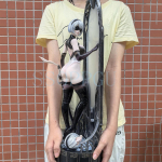UUS 60CM NieR: Automaadi mudel Yorha No. 2 t&uuml;&uuml;pi B 2B anime t&uuml;druk PVC tegevusmudel m&auml;nguasi m&auml;nguasi kuju t&auml;iskasvanute kollektsioonimudel nukk With Retail Box