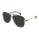 Gucci Piloodiprillid Hall/Kuldne Unisex Prillid GG1105S-001 Dust Bag+Eyeglass Case (Random Color)