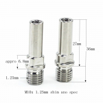 2 tk titaanist jalgratta V-piduri kinnituspoldid Cantilever piduri postikinnitused M10 M8 1.25mm 1.0mm Ti V-piduri kruvid poldid M10 1.25 lower