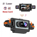 4-objektiiviga 360-kraadine auto kriipsukaamera WiFi-rakendusega, auto DVR 1080P 4-kaamerakanaliga videoregistraator, salongi- ja tahavaatekaamera 3 Lens
